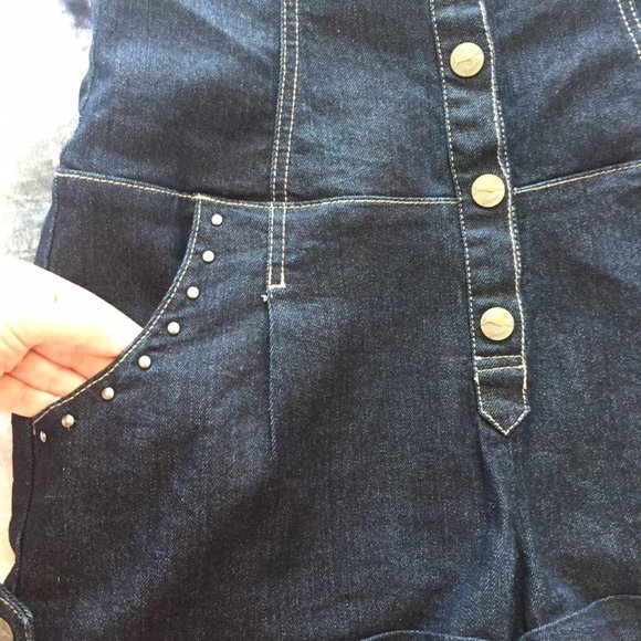 GRANE DENIM ROMPER, SZ. L - Picture 3 of 8